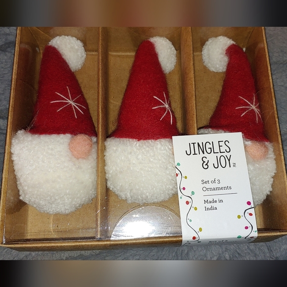 Jingles & Joy Holiday Sold Out Set Of 3 Gnomes Ornaments Poshmark